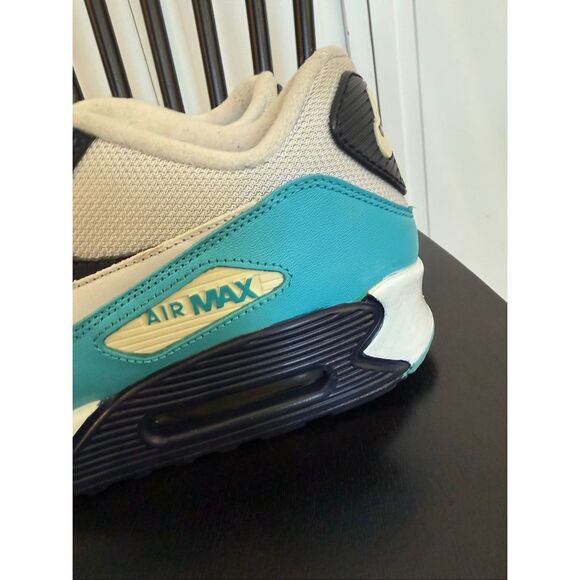 Nike Air Max 90 white chlorine blue and obsidian sneaker size 12 Rare main image 4